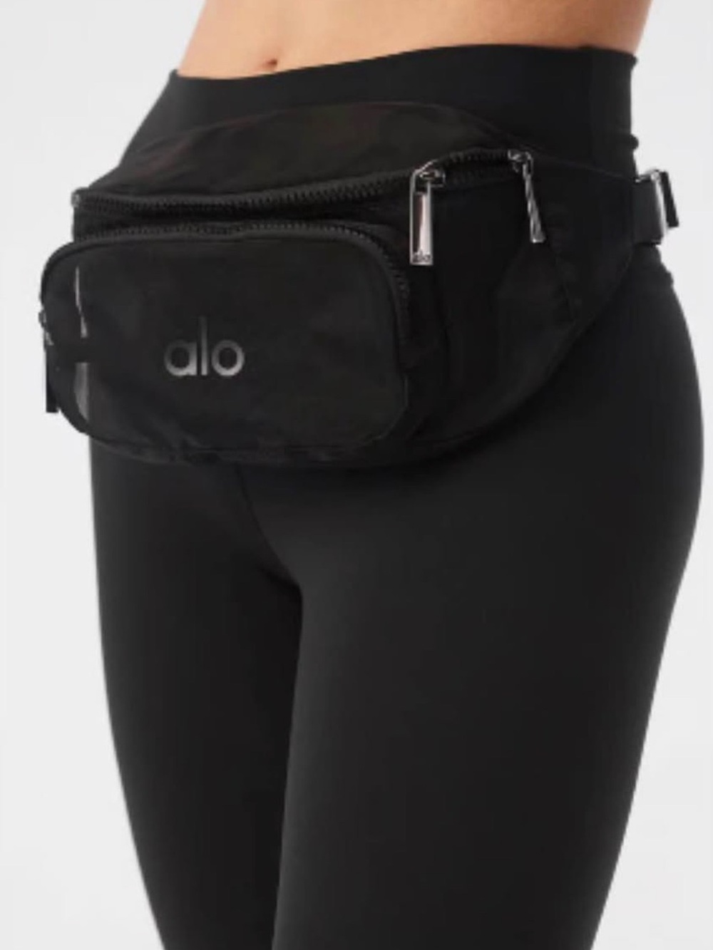 ALO Yoga Black Crossbody Waist Pack - Minimalist Belt Bag